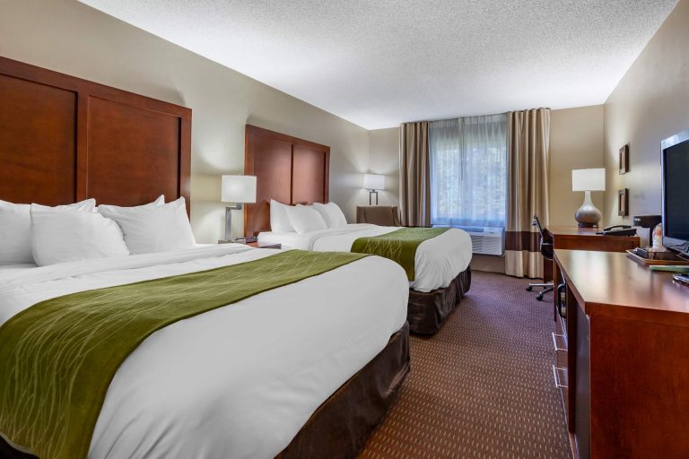 Comfort Inn | Comfort Inn hotel room with 2 beds