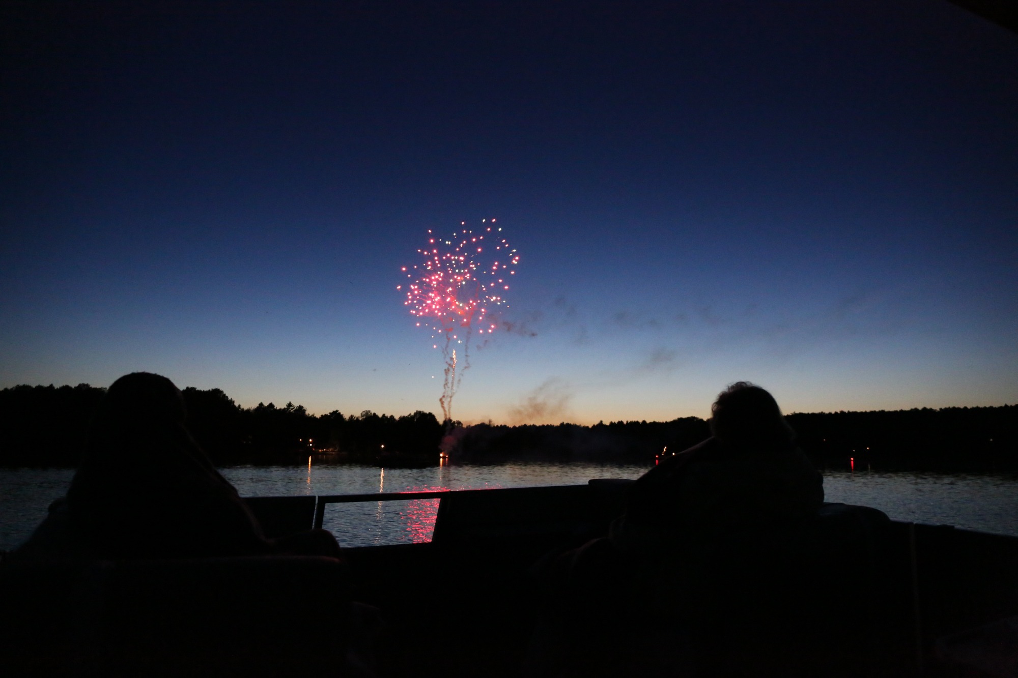 fireworks over lake oneida county wi