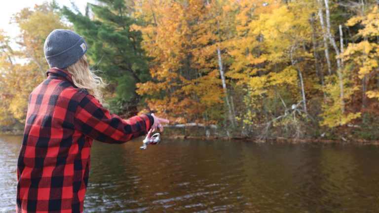 Related Article: Fabulous fall fishing in Oneida County | Fisherman casting a line on the water in the fall
