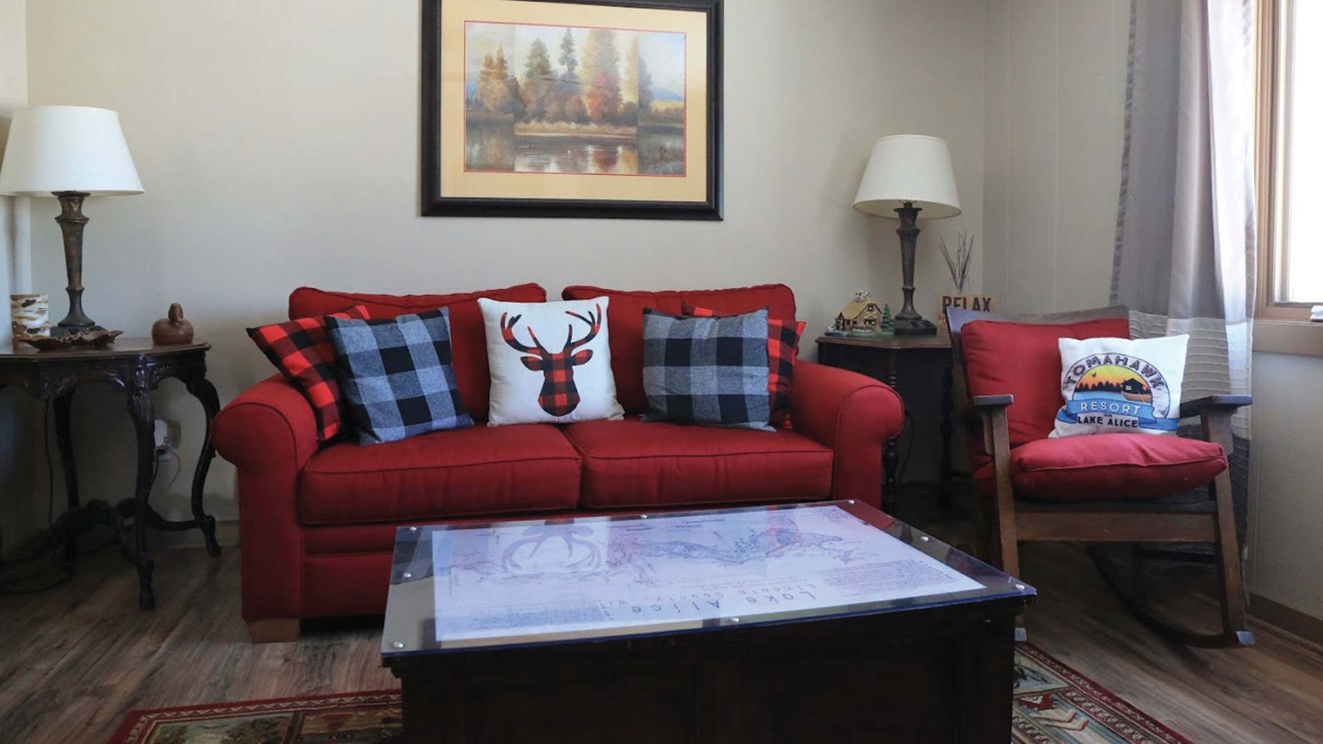 Living room at Tomahawk Resort