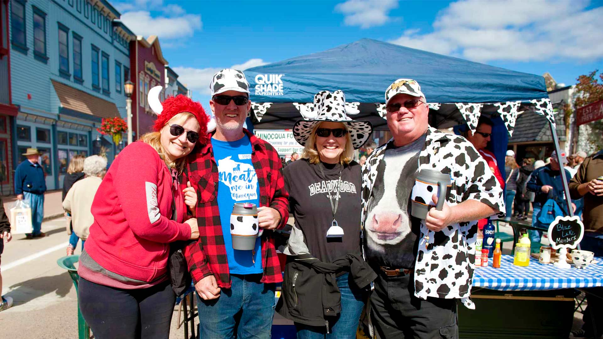 Don’t miss these annual Oneida County events | Group of people in costume at Beef-A-Rama in Minocqua, WI