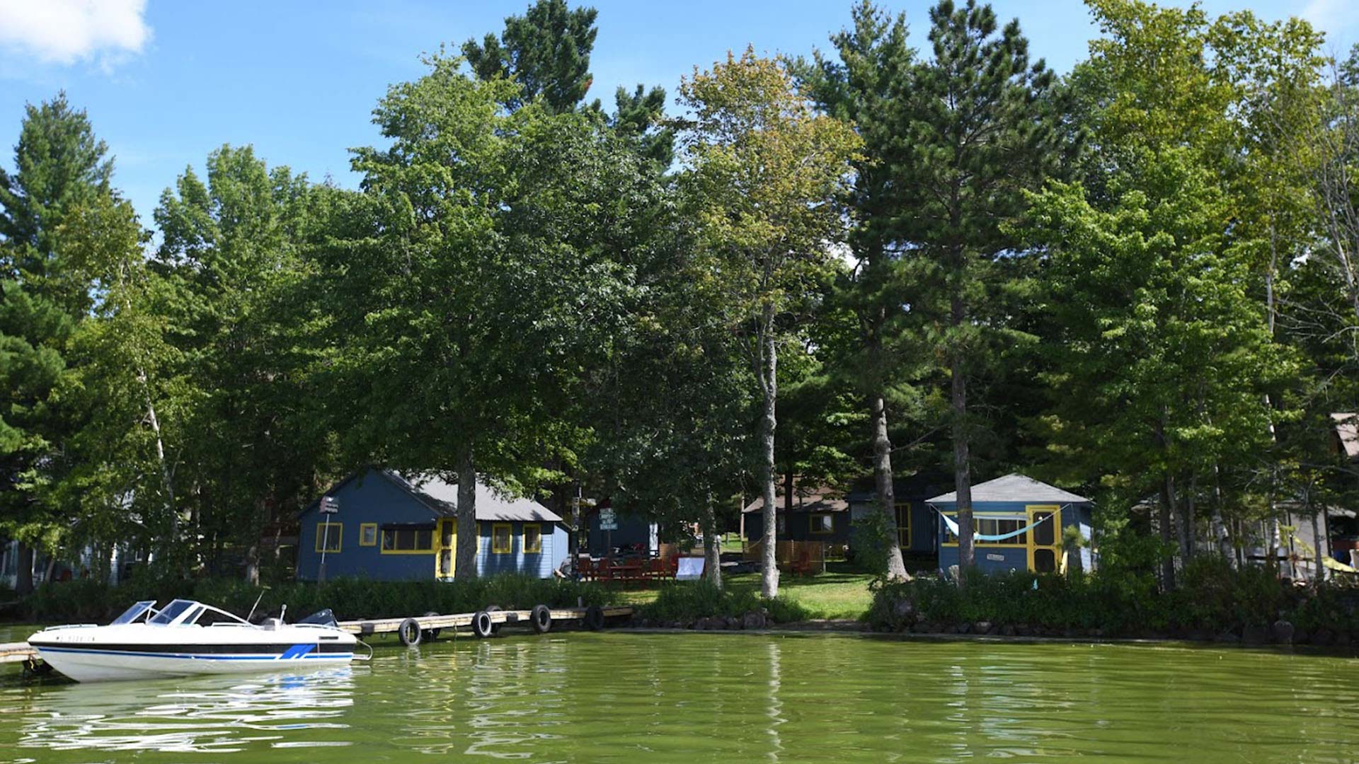 Where to stay in Oneida County | View of Willemsen's Golden Sands Resort from the water