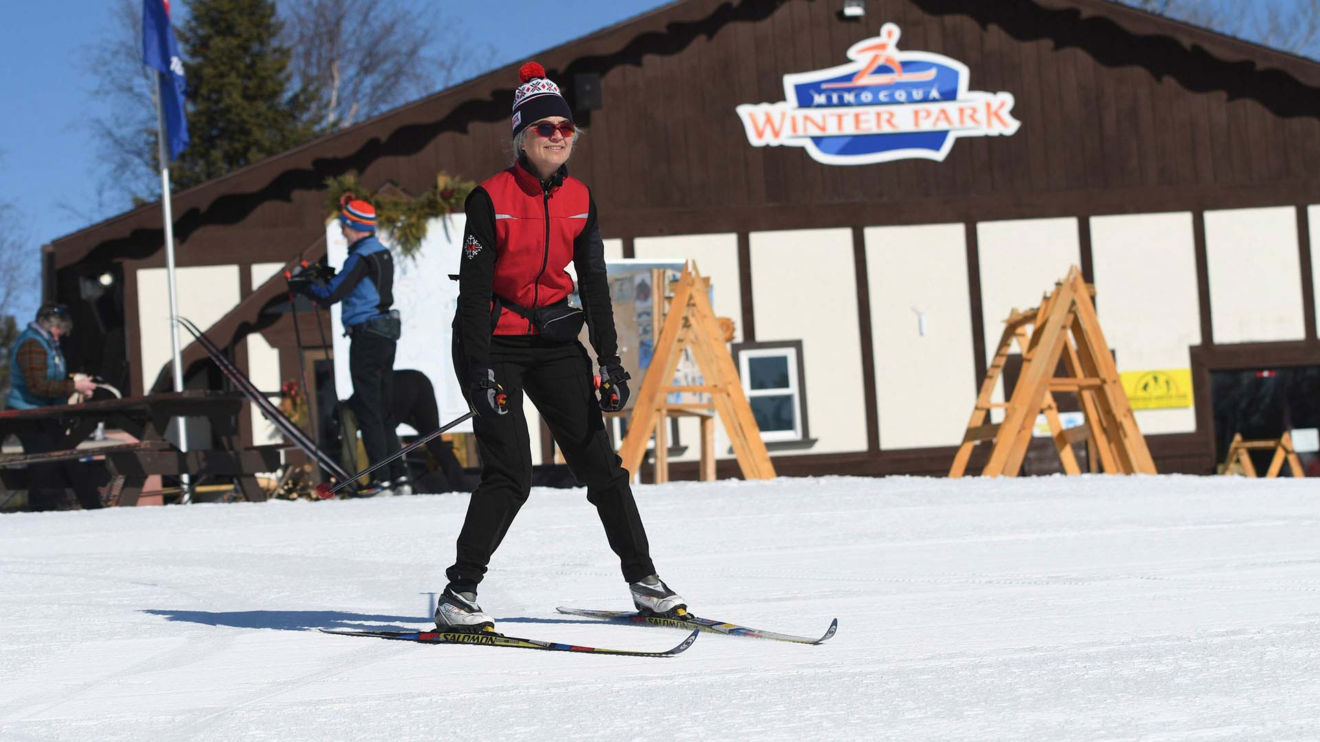 WINTER FUN IN ONEIDA COUNTY | Woman Skiing at Minocqua Winter Park